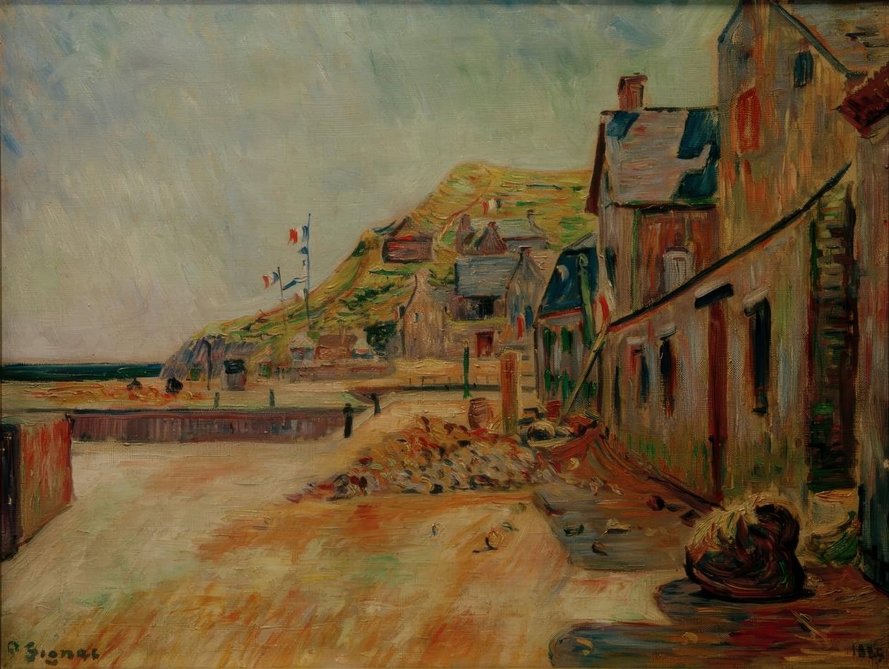 Porten-Bessin. Den 14. juli av Paul Signac