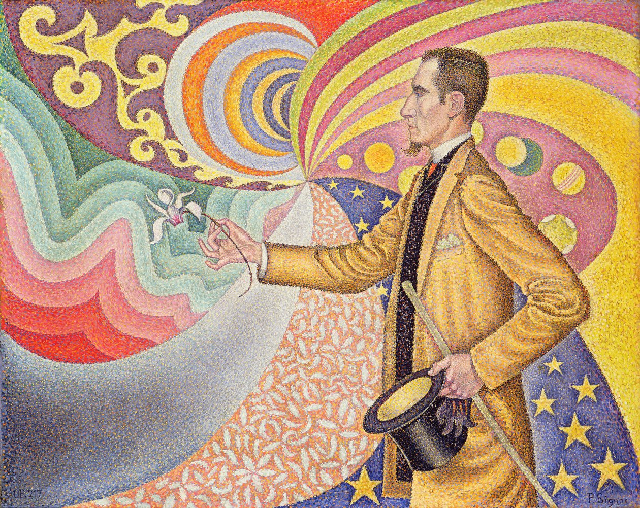 Portrett av M. Félix Fénéon, 1890 av Paul Signac