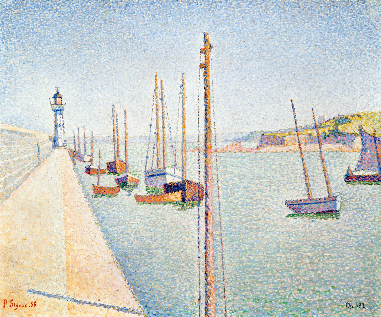 Portrieux, Bretagne, 1888 av Paul Signac