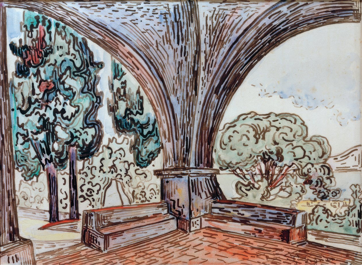 Saint-Tropez, kapellet i Sainte-Anne av Paul Signac