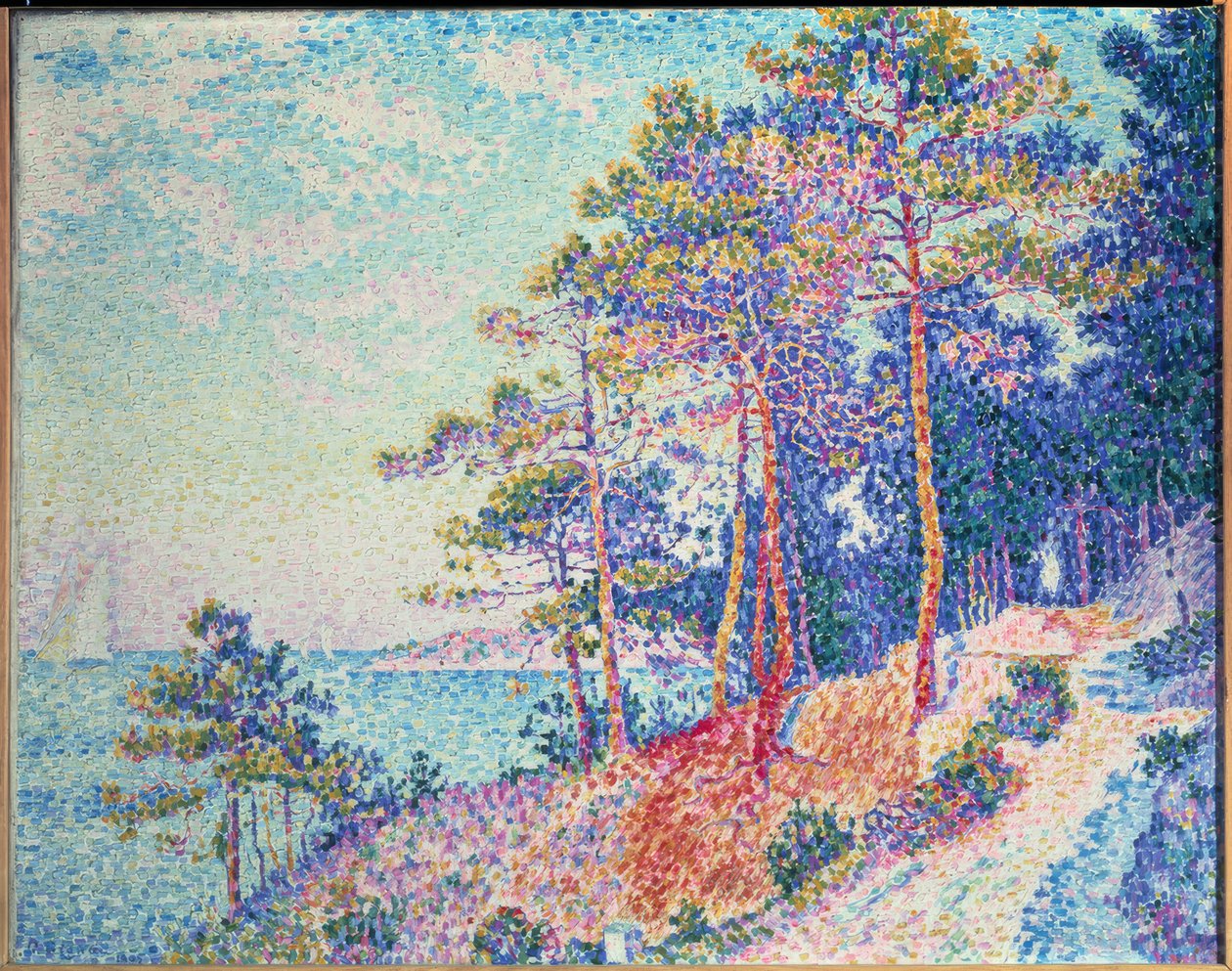 Saint Tropez, tollstien av Paul Signac
