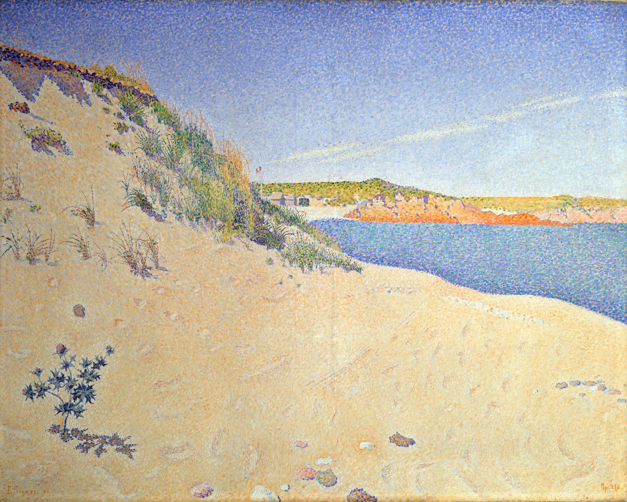 Stranden ved Saint-Briac. Op. 212 Sandstrand, 1890. av Paul Signac