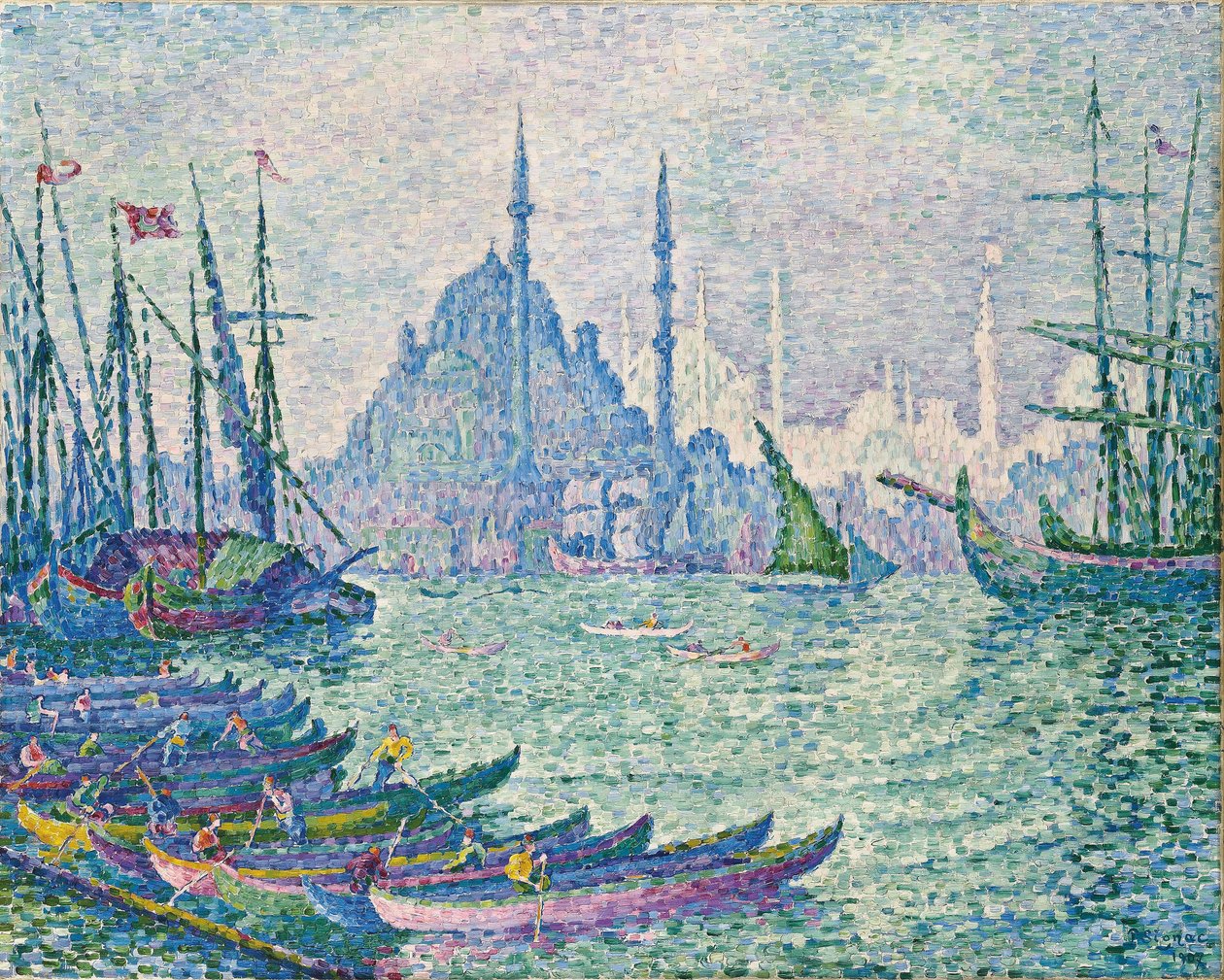The Golden Horn, Minares - Signac, Paul (1863-1935) - 1907 - Olje på lerret - 73x92,5 - Privat samling av Paul Signac