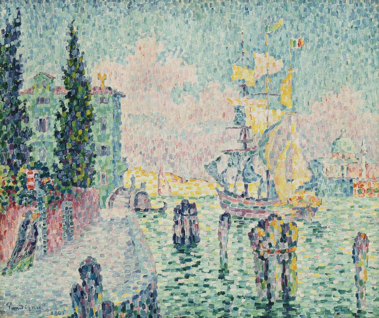 Det grønne huset, Venezia, 1905 av Paul Signac