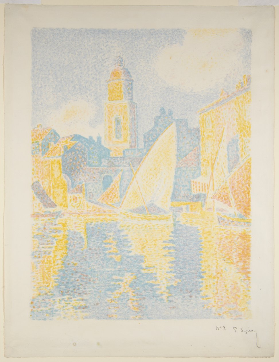 Havnen i Saint-Tropez II av Paul Signac