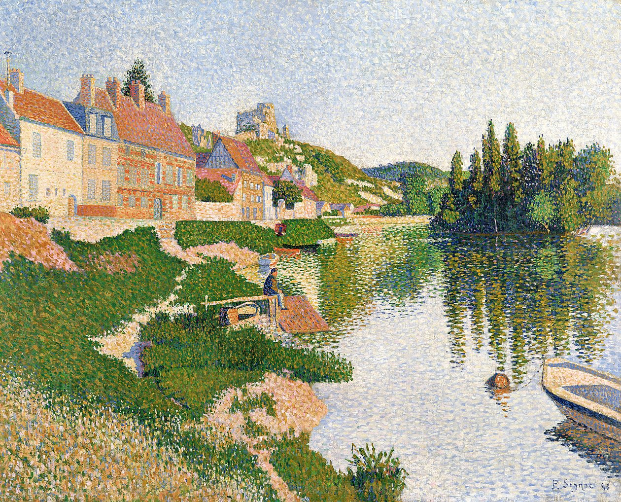 Elvebredden, Petit-Andely av Paul Signac