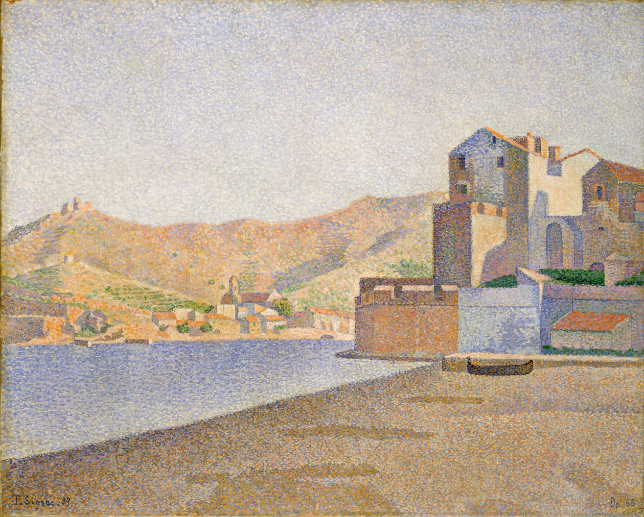 Bystranden, Collioure, Opus 165 av Paul Signac