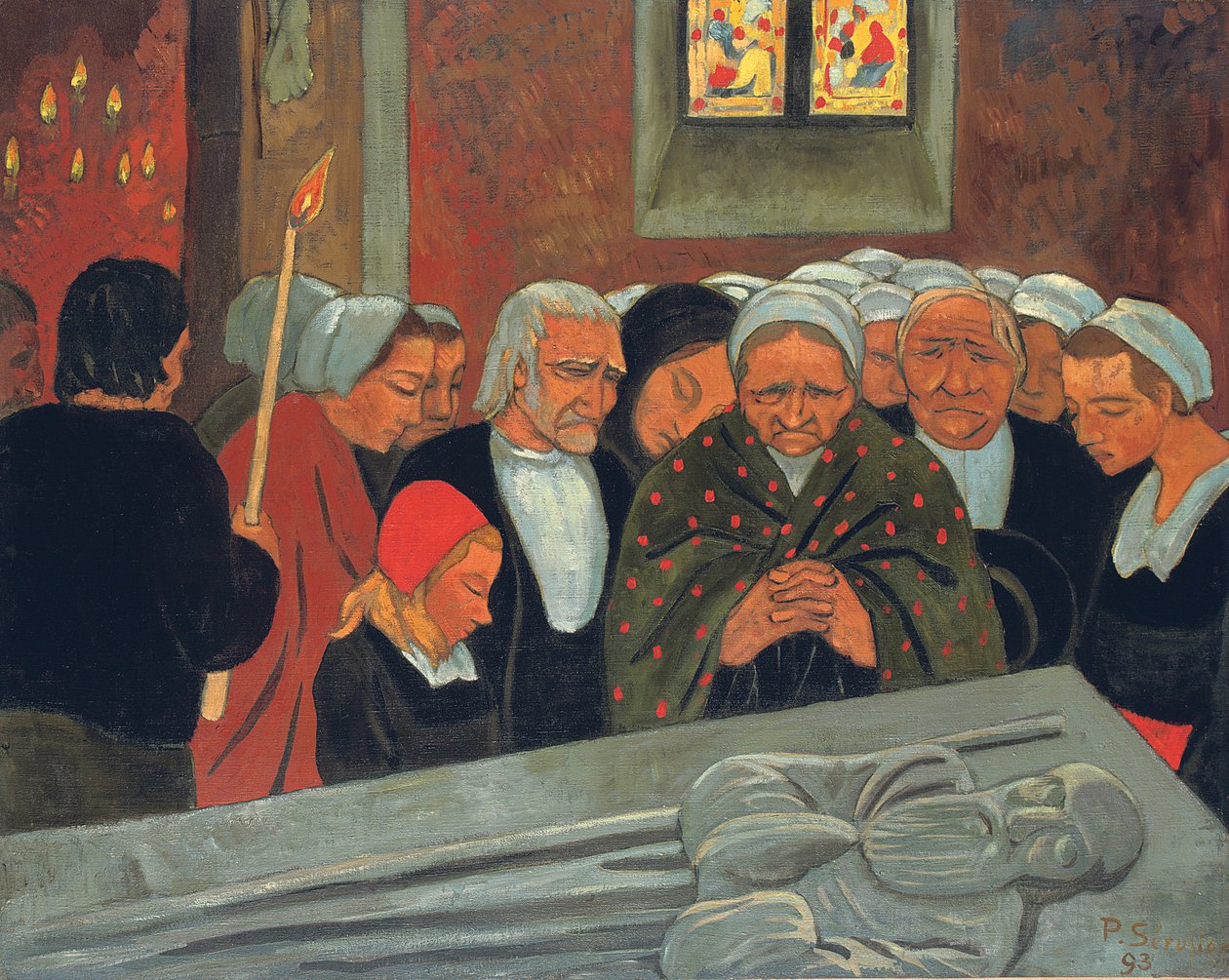 Hengivenhet til Saint Herbot eller Benådningen; Devotion a Saint Herbot av Paul Sérusier