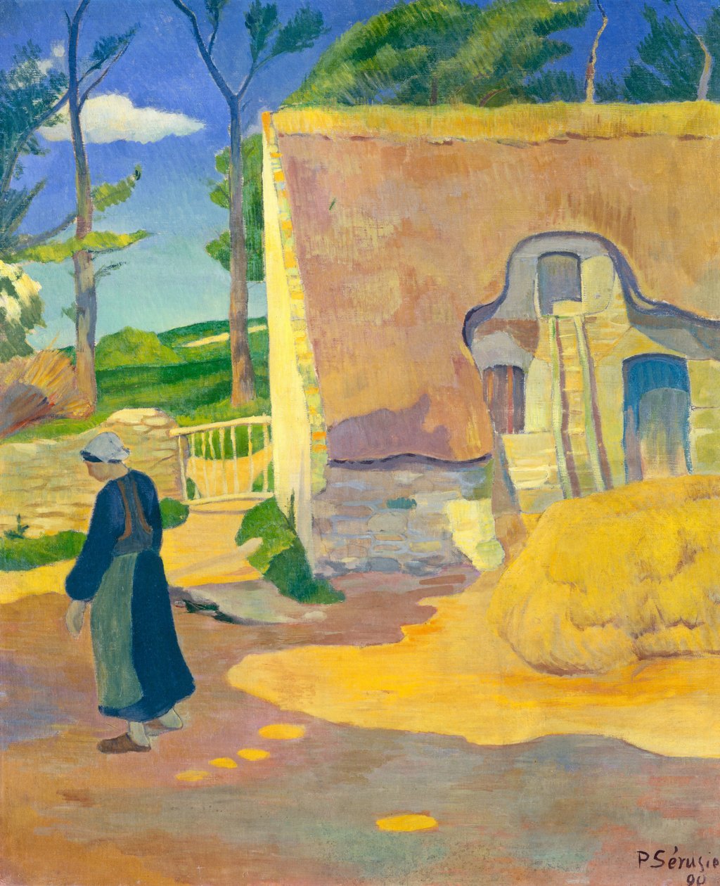 Våningshus på Le Pouldu av Paul Sérusier