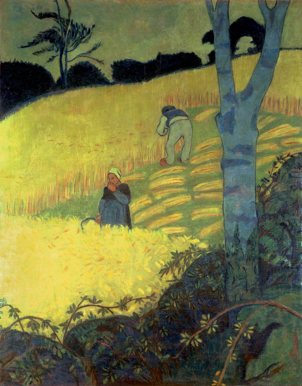 Innhøstingsscene av Paul Sérusier