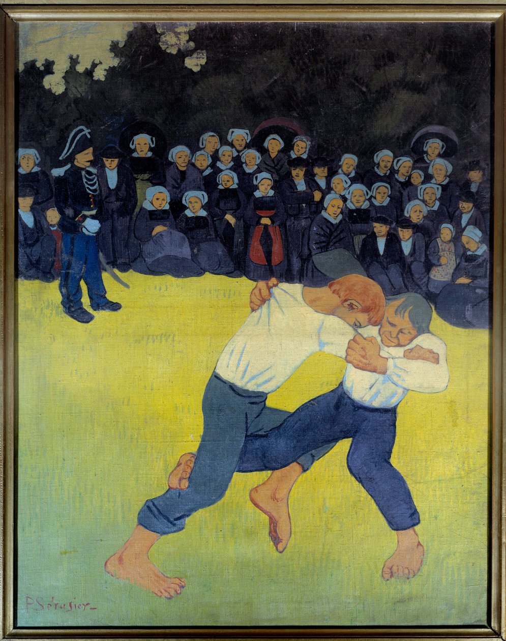 Den bretonske kampen Maleri av Paul Serusier (1863-1927) 1890 Søn. 0,92x0,73 m Paris, Orsay-museet av Paul Sérusier