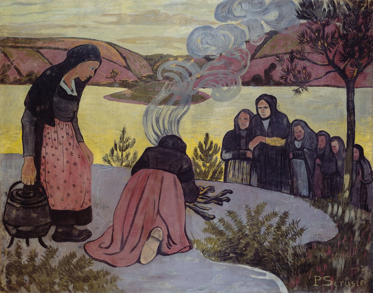 Ilden utenfor eller Les Mamaus, 1893 av Paul Sérusier