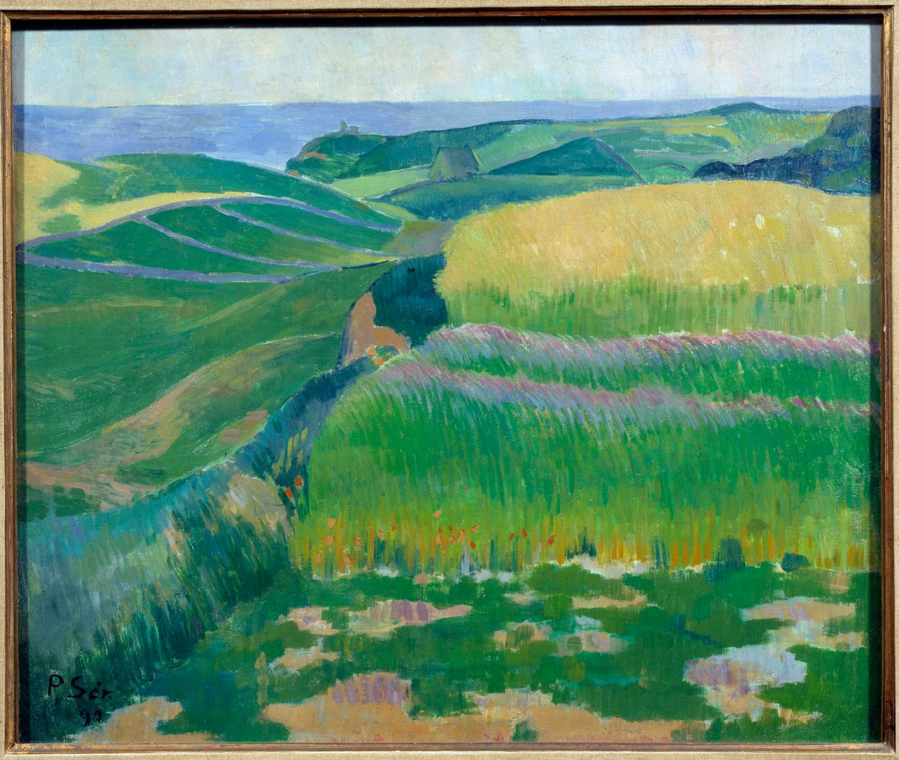 Hveten er grønn på Pouldu Painting av Paul Serusier (1863-1927) 1890 Brest, Museum of Fine Arts av Paul Sérusier
