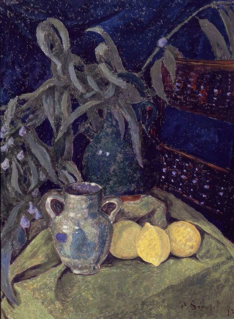 SYMFONI I GRØNN - XIX CENTURY - OLJE / LERT - 81 X 60 CM av Paul Sérusier