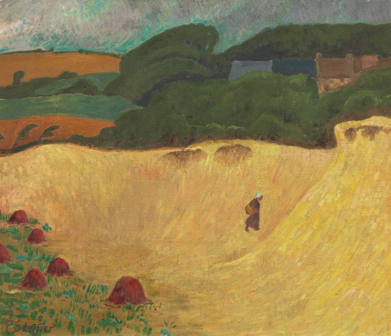 Stranden til Les Grands Sables ved Le Pouldu, 1890. av Paul Sérusier