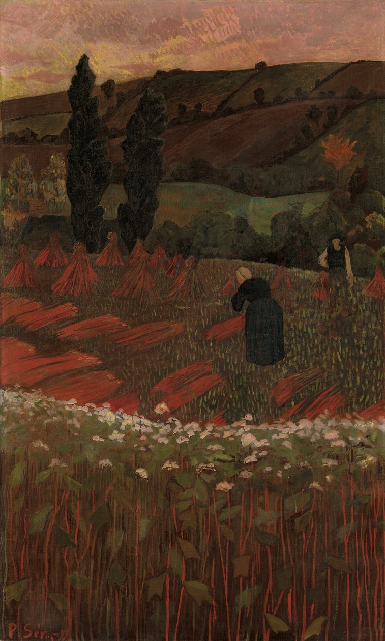 Innhøstingen av bokhvete av Paul Sérusier