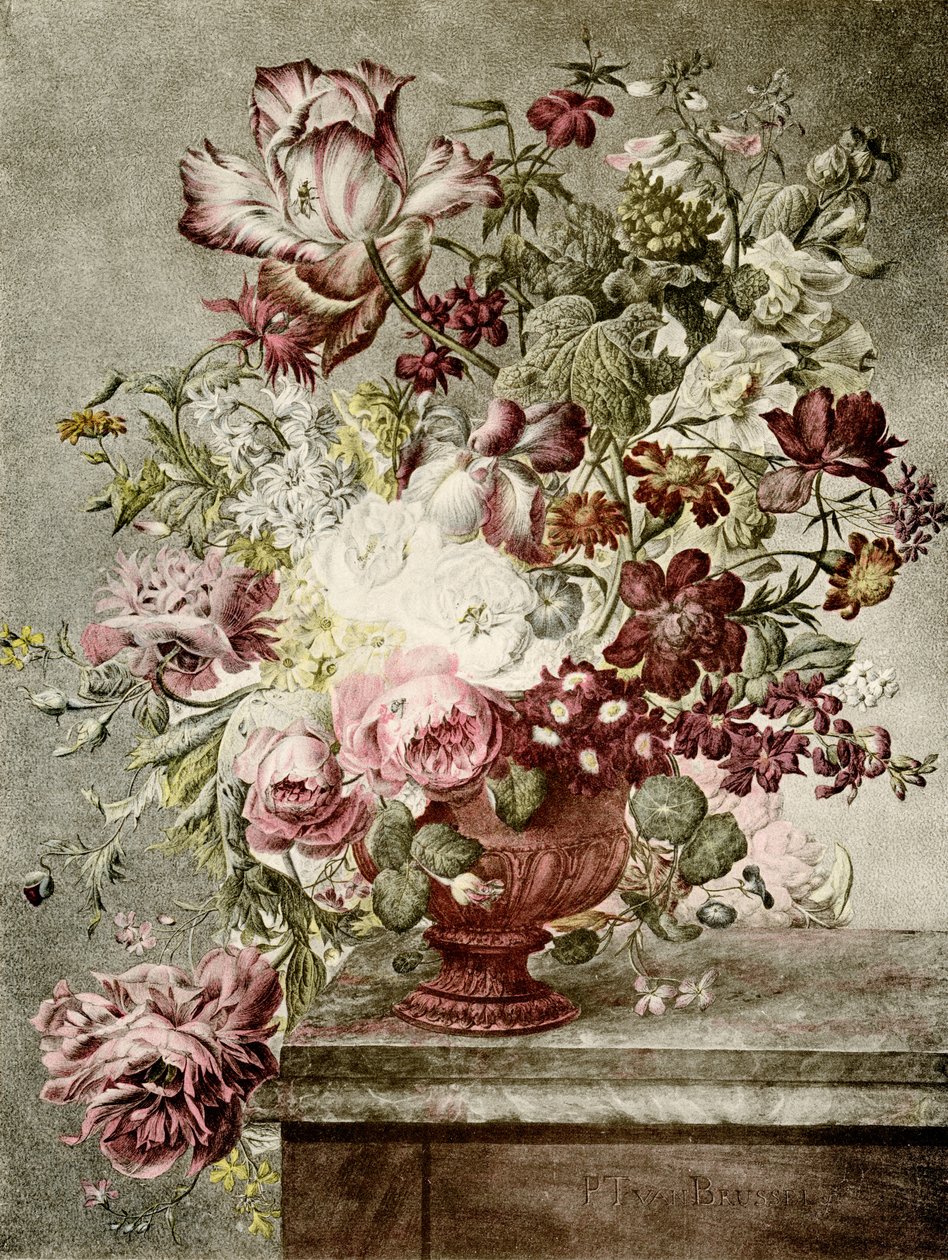 Blomstermaleri av Paul Theodor van Brussel