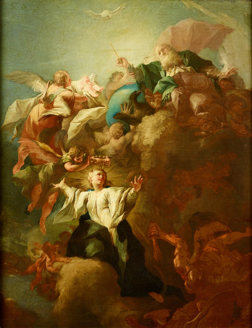 Allegori om den ulastelige unnfangelsen Mariae av Paul Troger