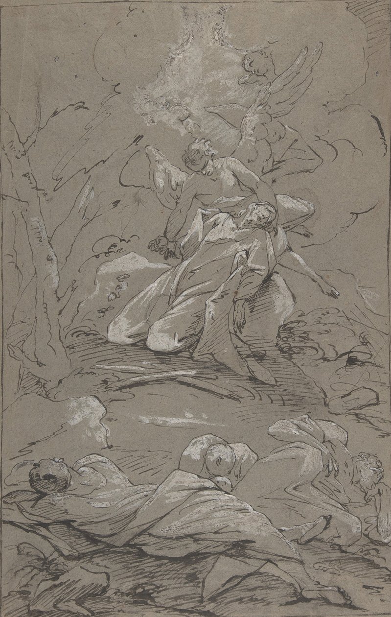 Kristus i Getsemane hage, 1712-62. av Paul Troger