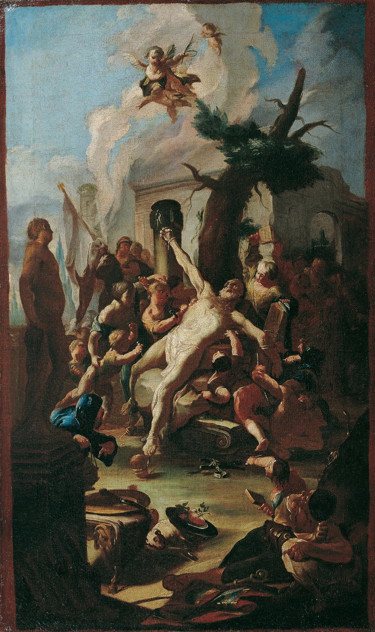 Saint Cassians martyrium av Paul Troger
