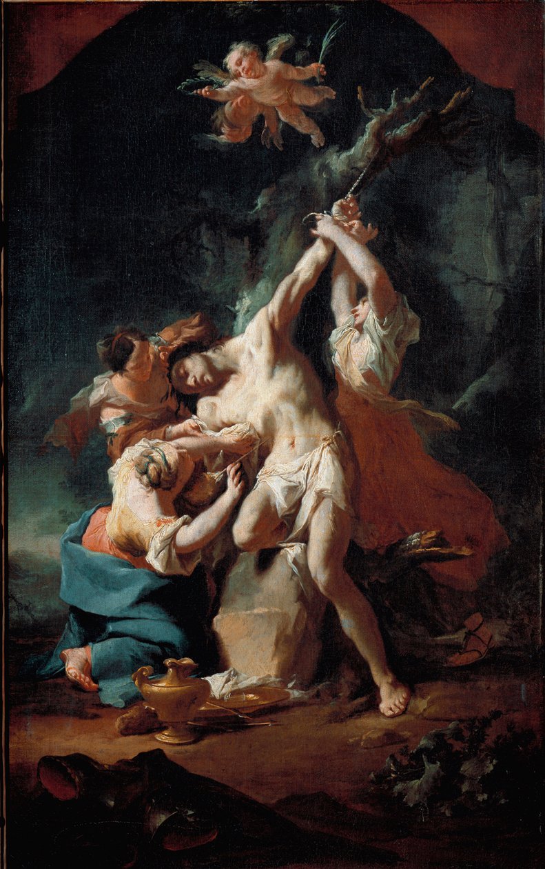 The Martyrdom of Saint Sebastian (olje på lerret av Paul Troger