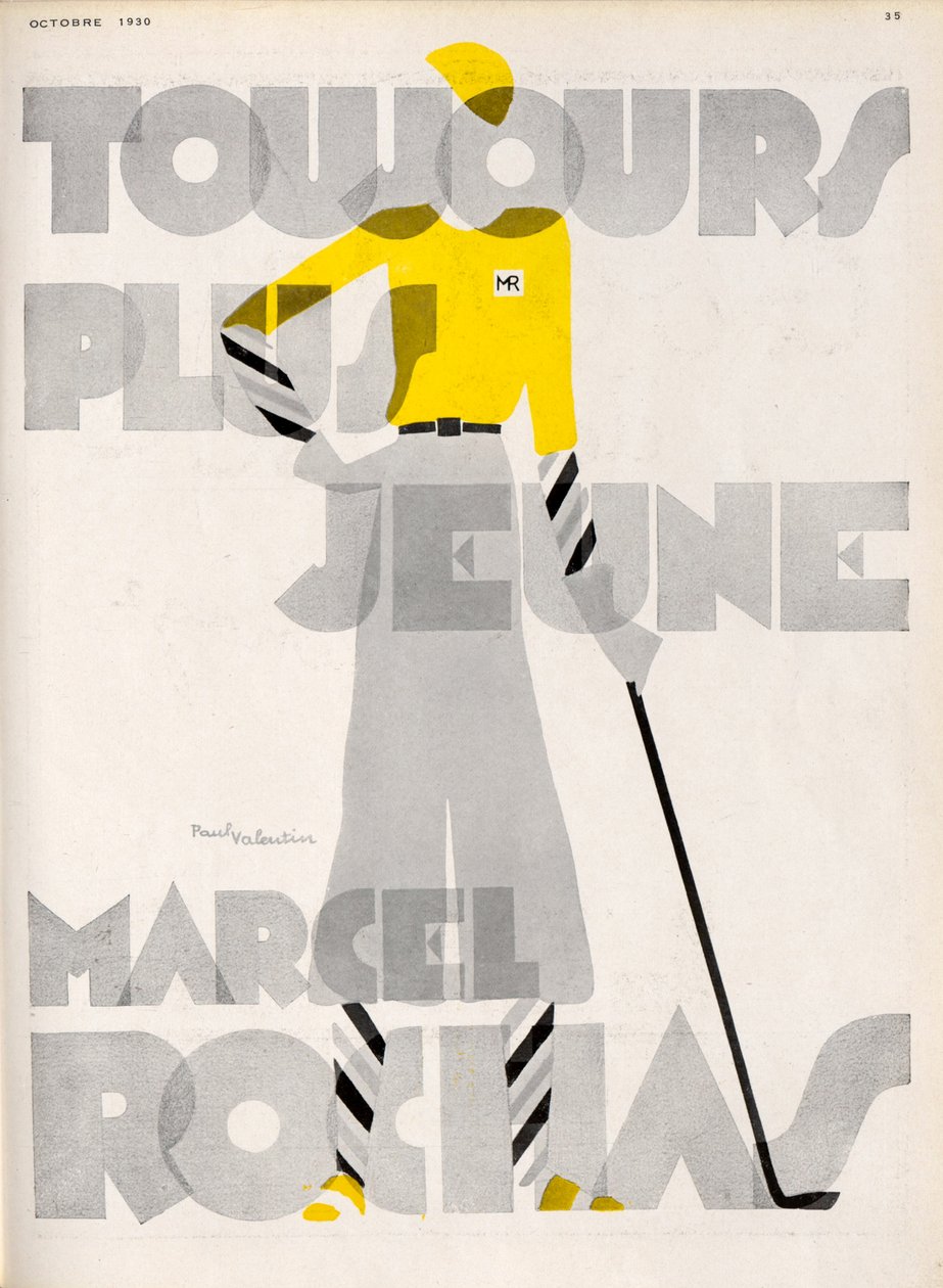 Marcel Roches. Stadig yngre, 1930-tallet. av Paul Valentin