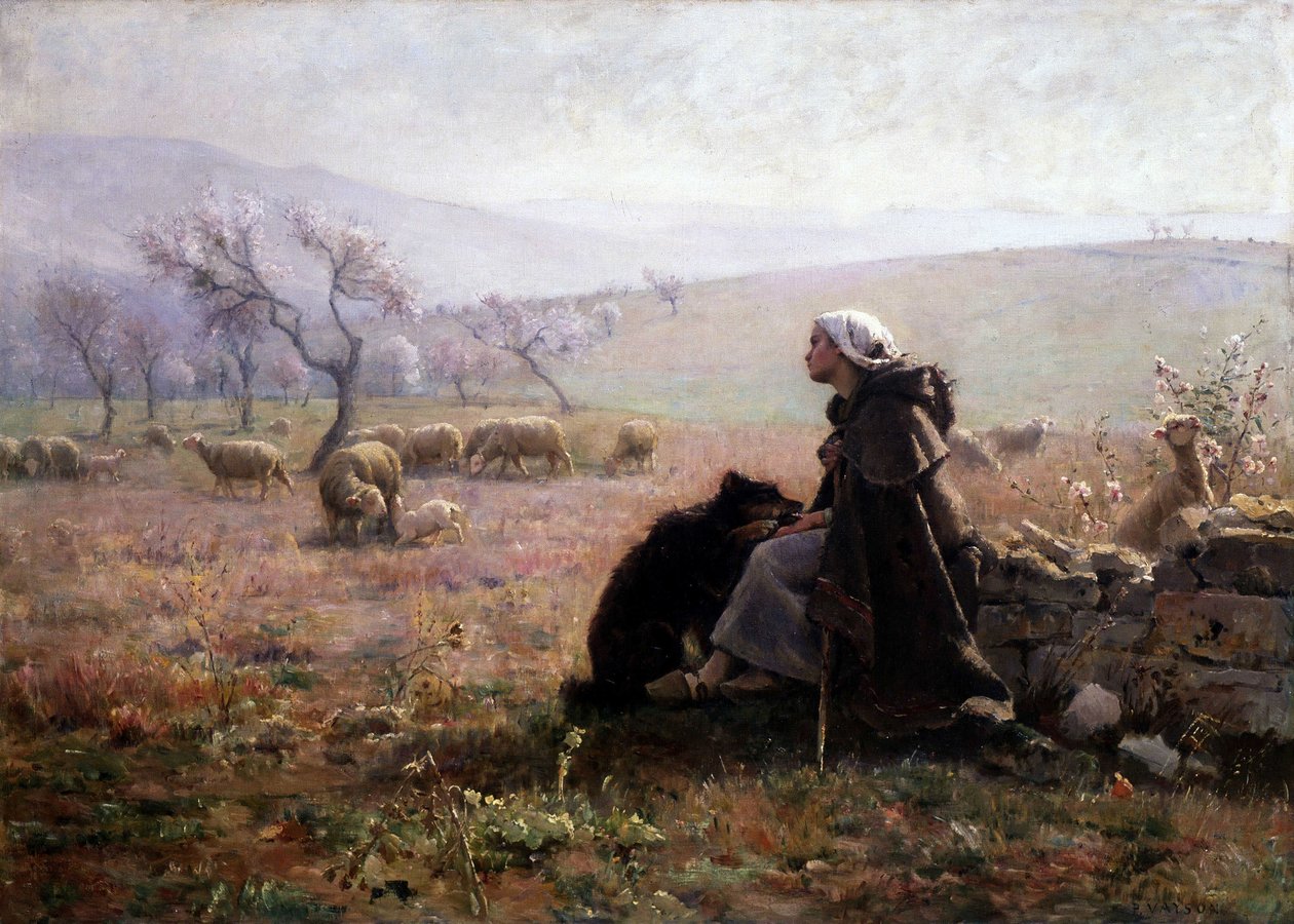 Vår, ca 1877 (olje på lerret) av Paul Vayson