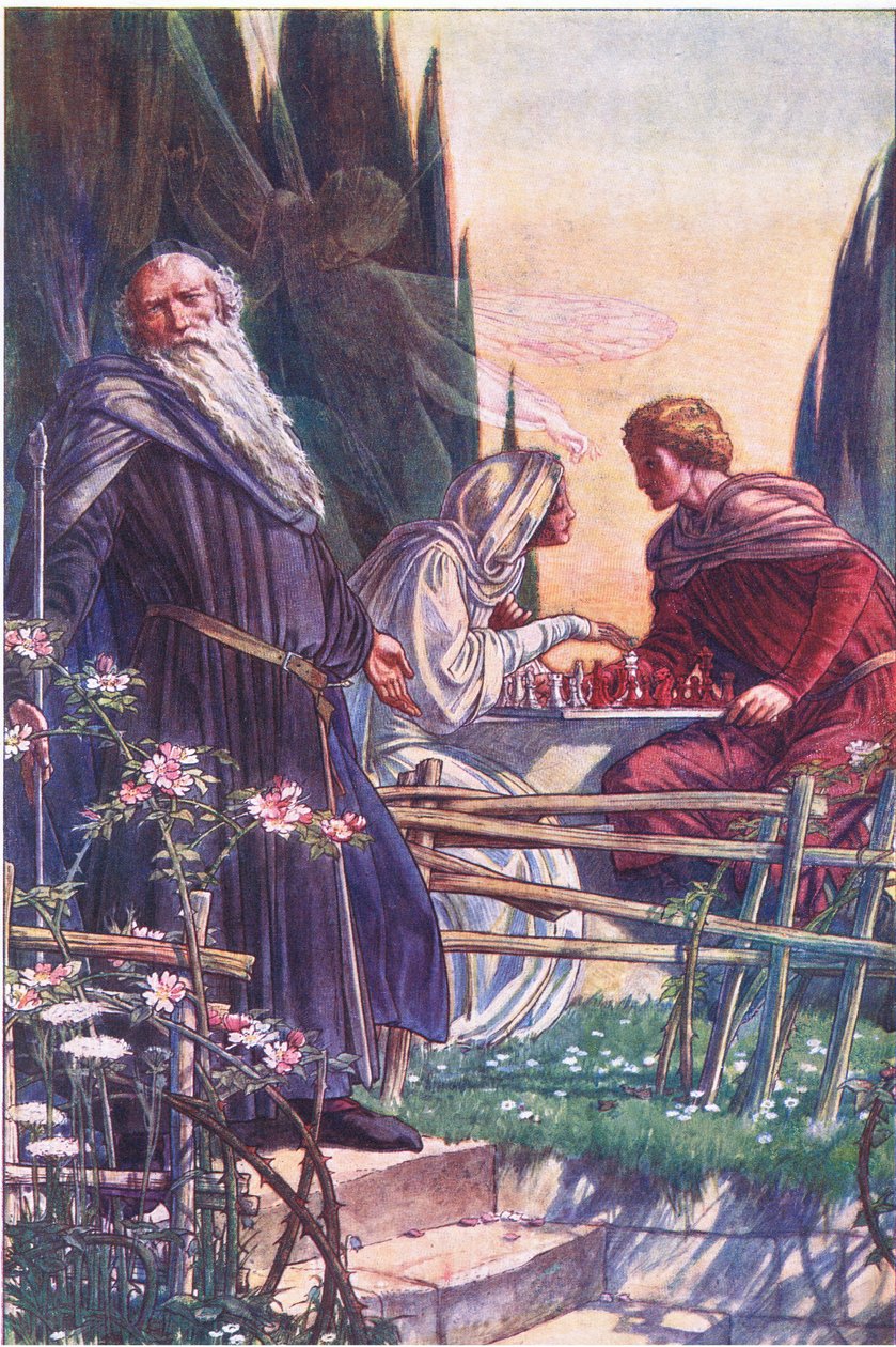 Søte Herre, du spiller meg falsk, illustrasjon fra The Tempest, 1908 av Paul Vincent Woodroffe