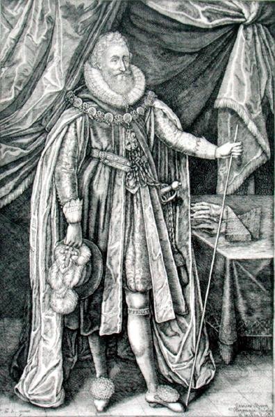 Ludovick Stuart, hertug av Richmond og Lennox (1574–1624), gravert av Joannes Barra (1581–1634) av William Walcutt