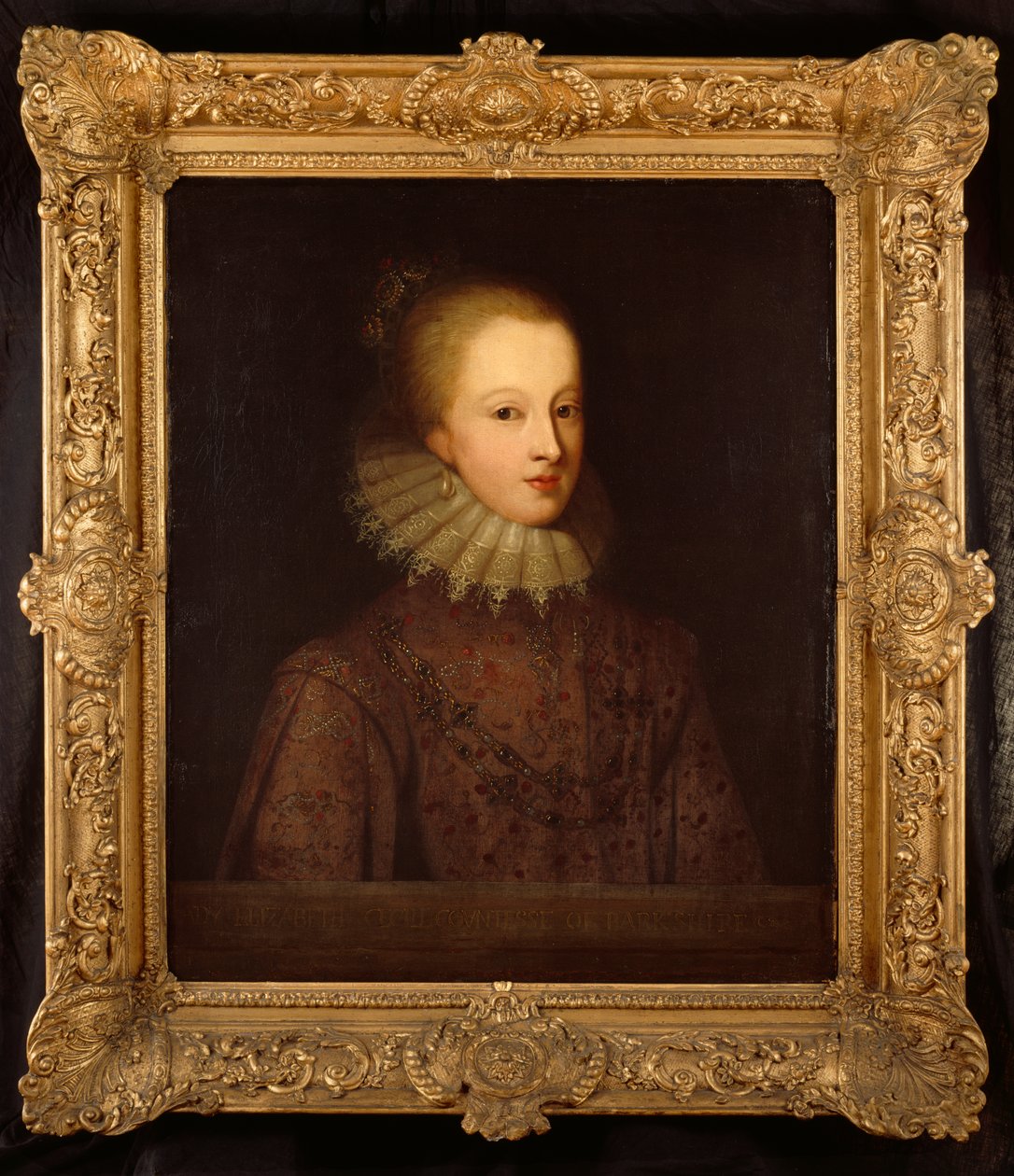 Elizabeth Percy, grevinne av Berkshire (olje på lerret) av Paul van Somer