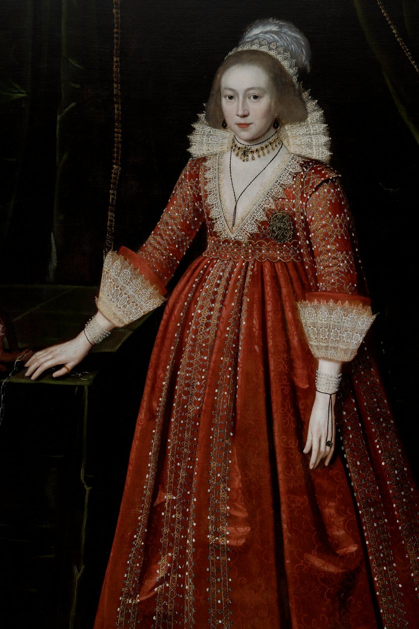 Dronning Elizabeth av Böhmen "Vinterdronningen" (1596-1662) av Paul van Somer