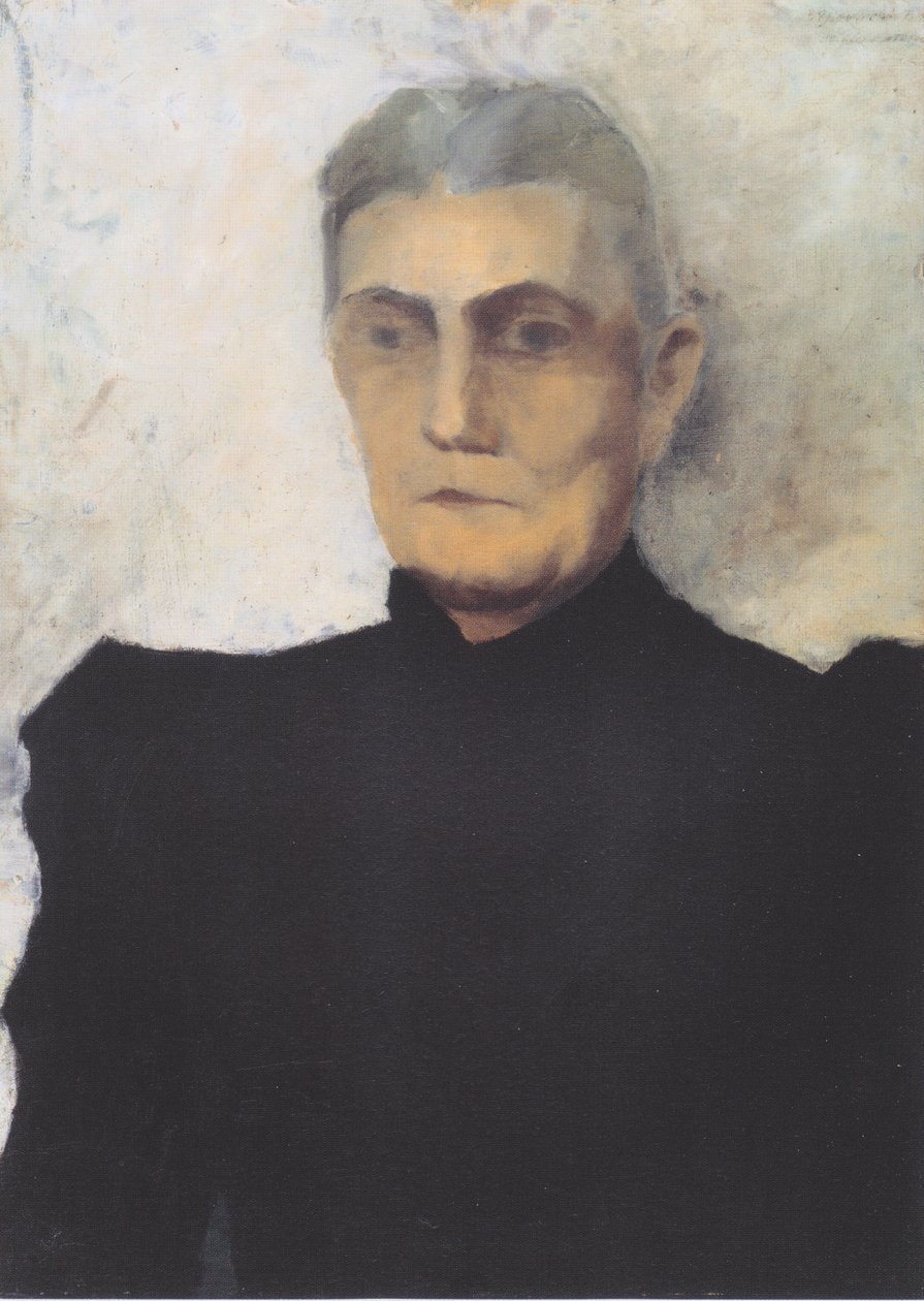Halvlang portrett av en gammel kvinne av Paula Modersohn Becker