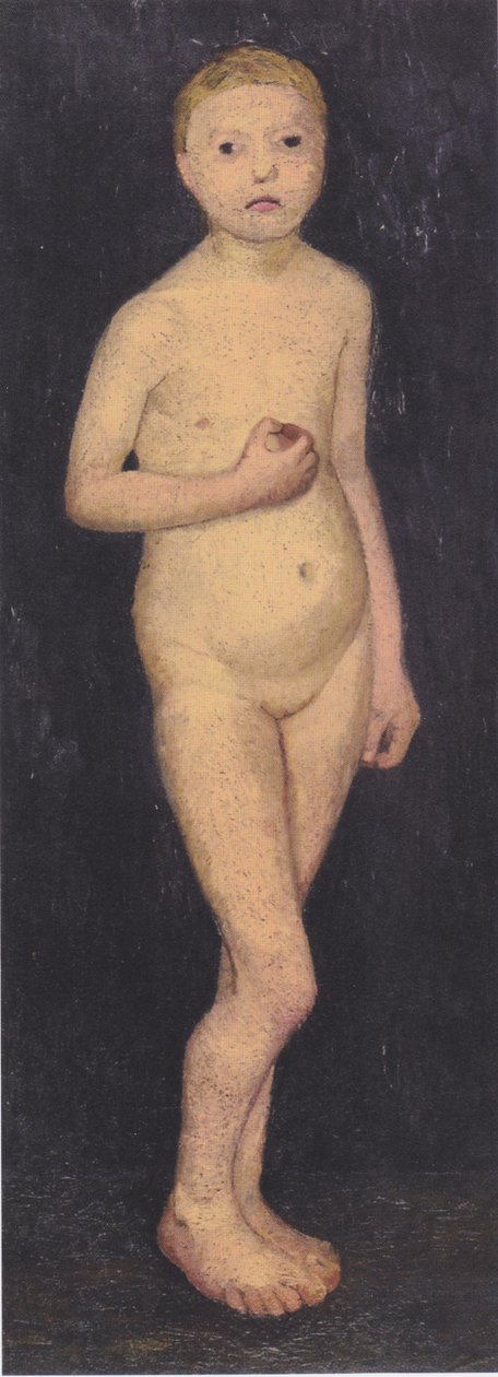 Flott stående naken jente av Paula Modersohn Becker