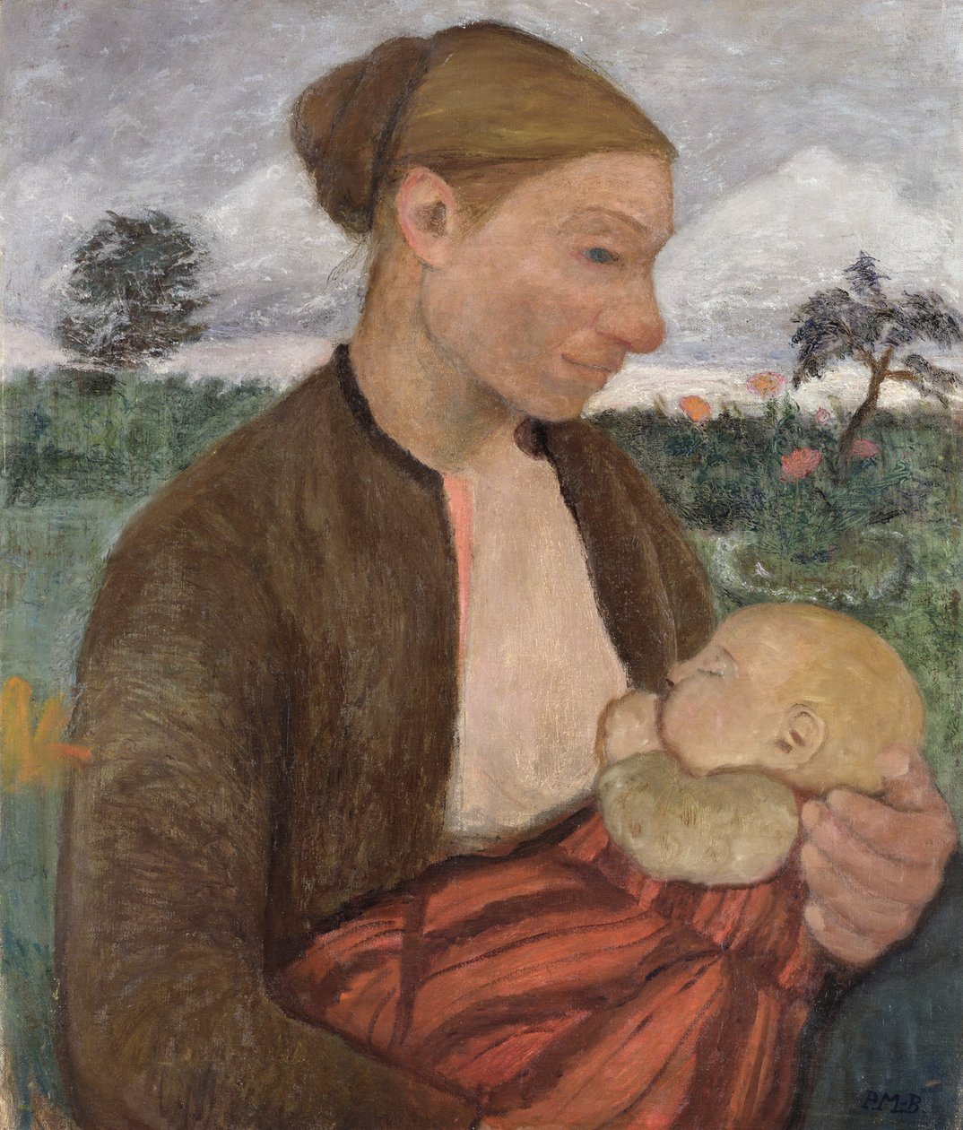 Mor og barn av Paula Modersohn Becker