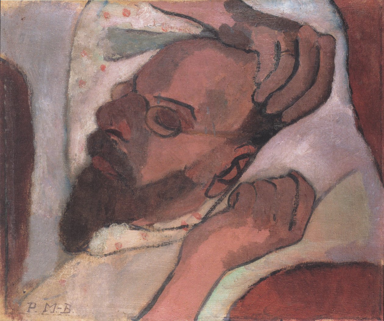 Otto Modersohn, sov av Paula Modersohn Becker