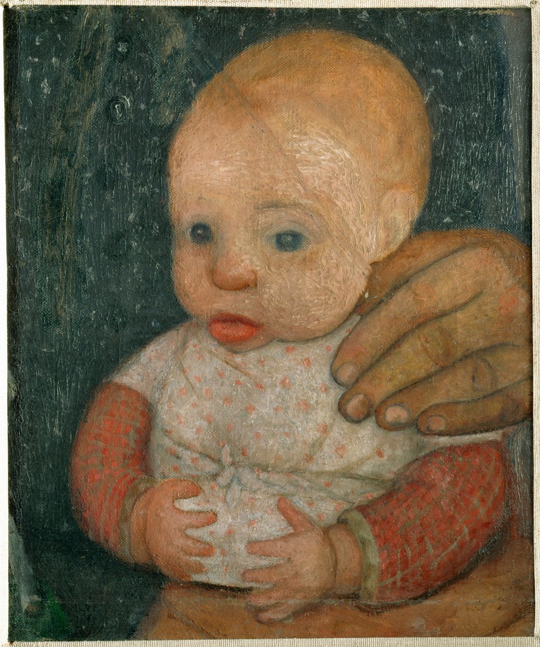 Baby og mors hånd av Paula Modersohn-Becker