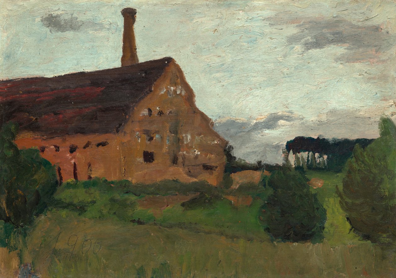 Gammel fabrikk av Paula Modersohn-Becker