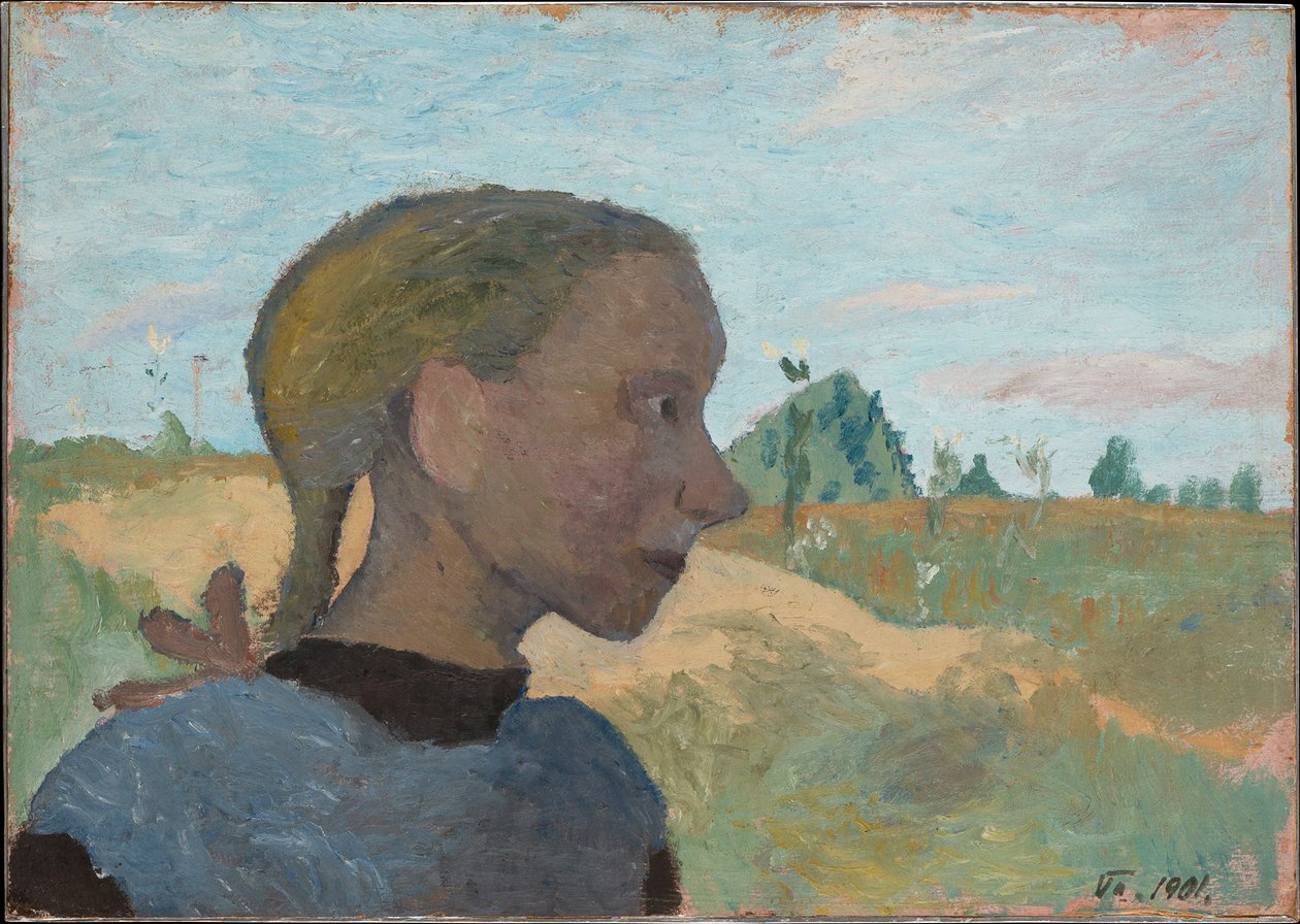 Portrett av en jente av Paula Modersohn-Becker