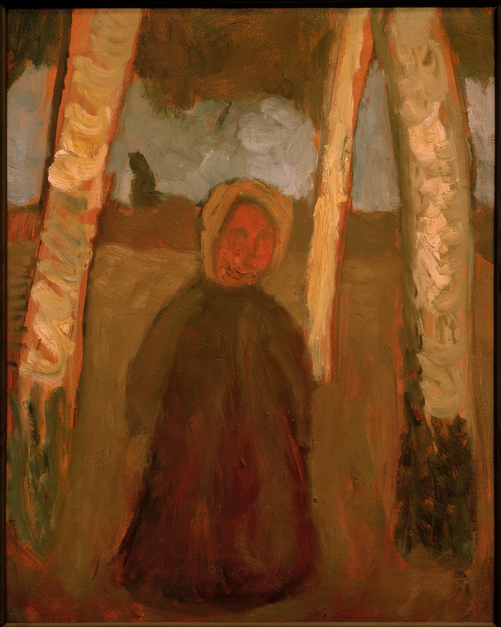 Barn under bjørketrær av Paula Modersohn Becker