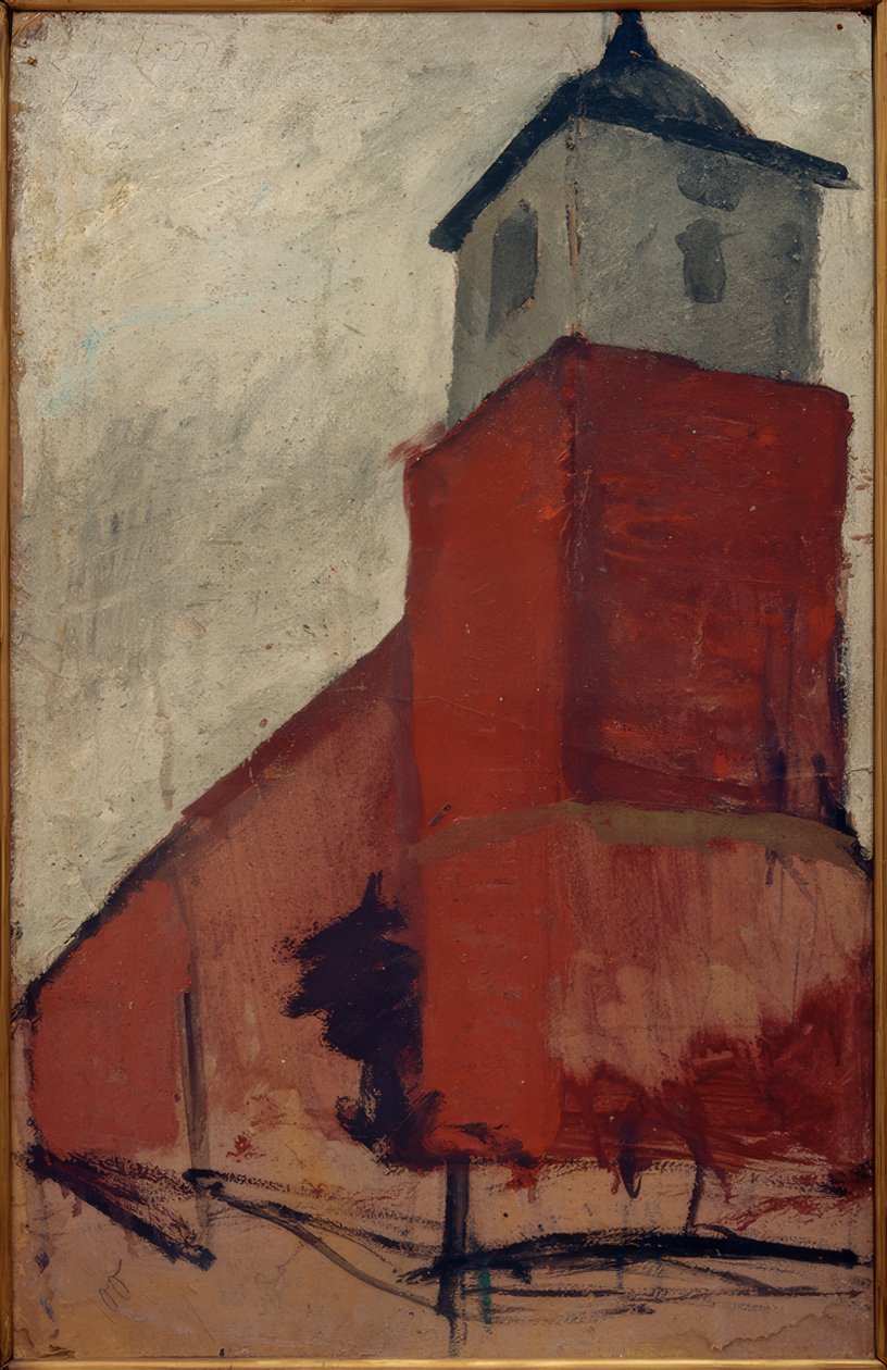 kirke i Worpswede av Paula Modersohn Becker