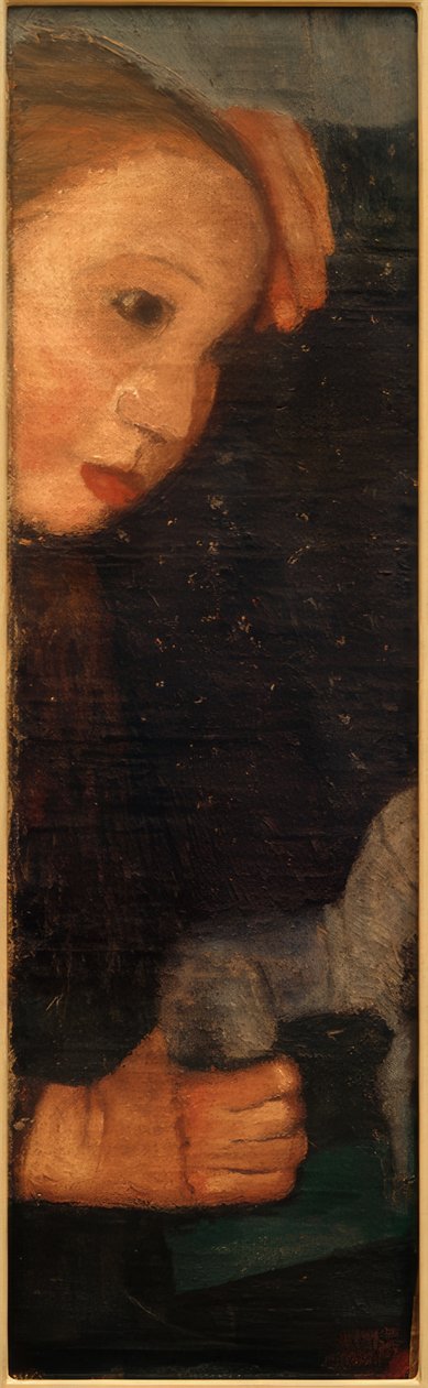Jente med trehest av Paula Modersohn Becker