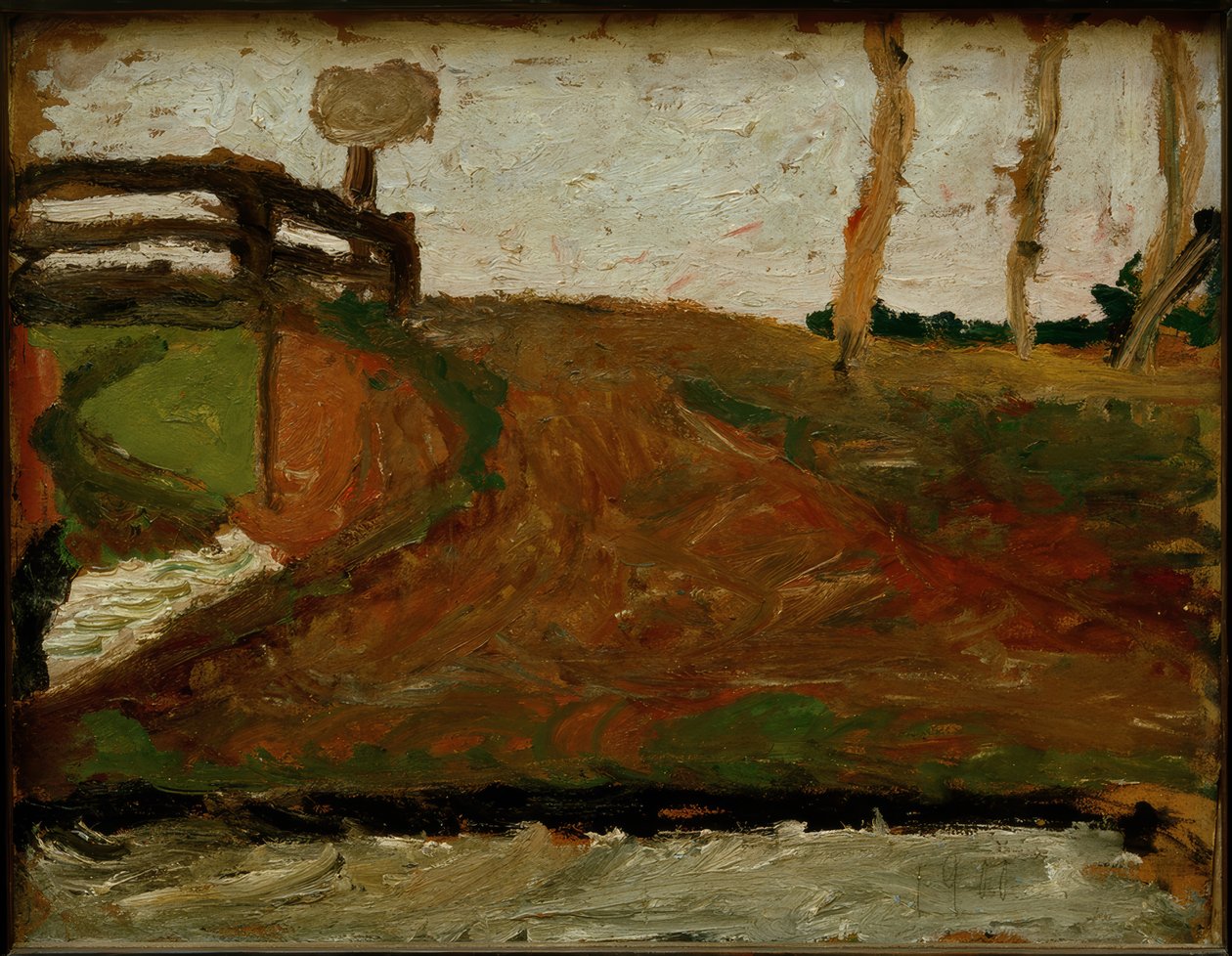 Myrlandskap med bro av Paula Modersohn Becker