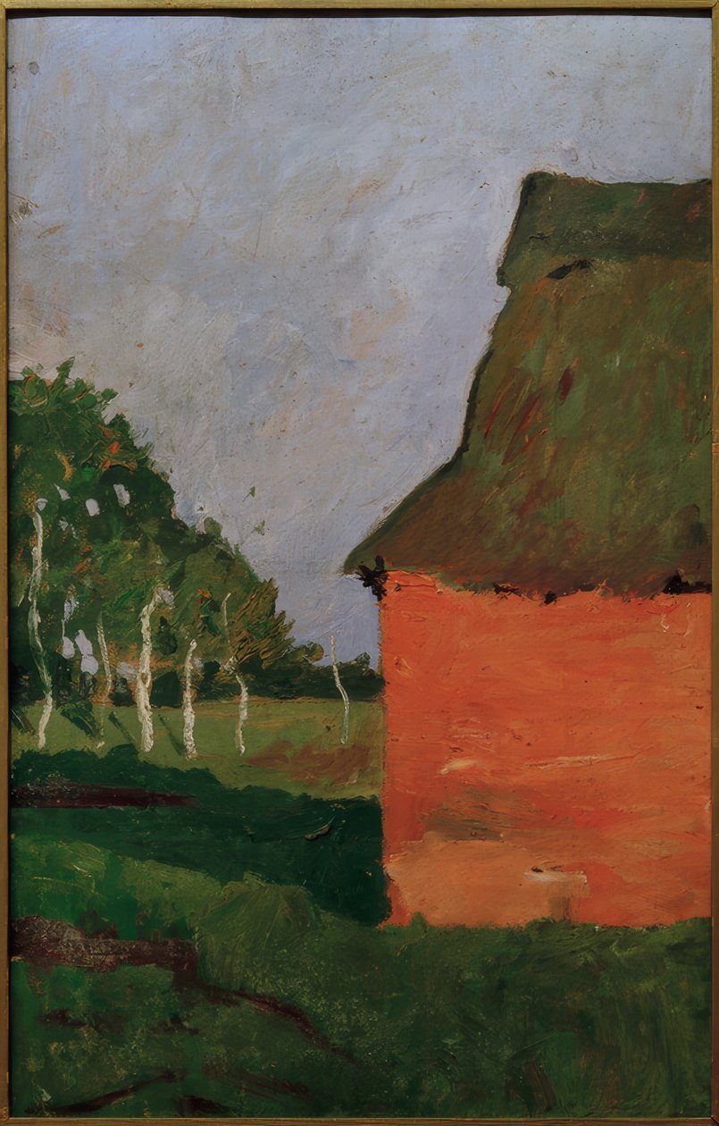 rødt hus av Paula Modersohn Becker