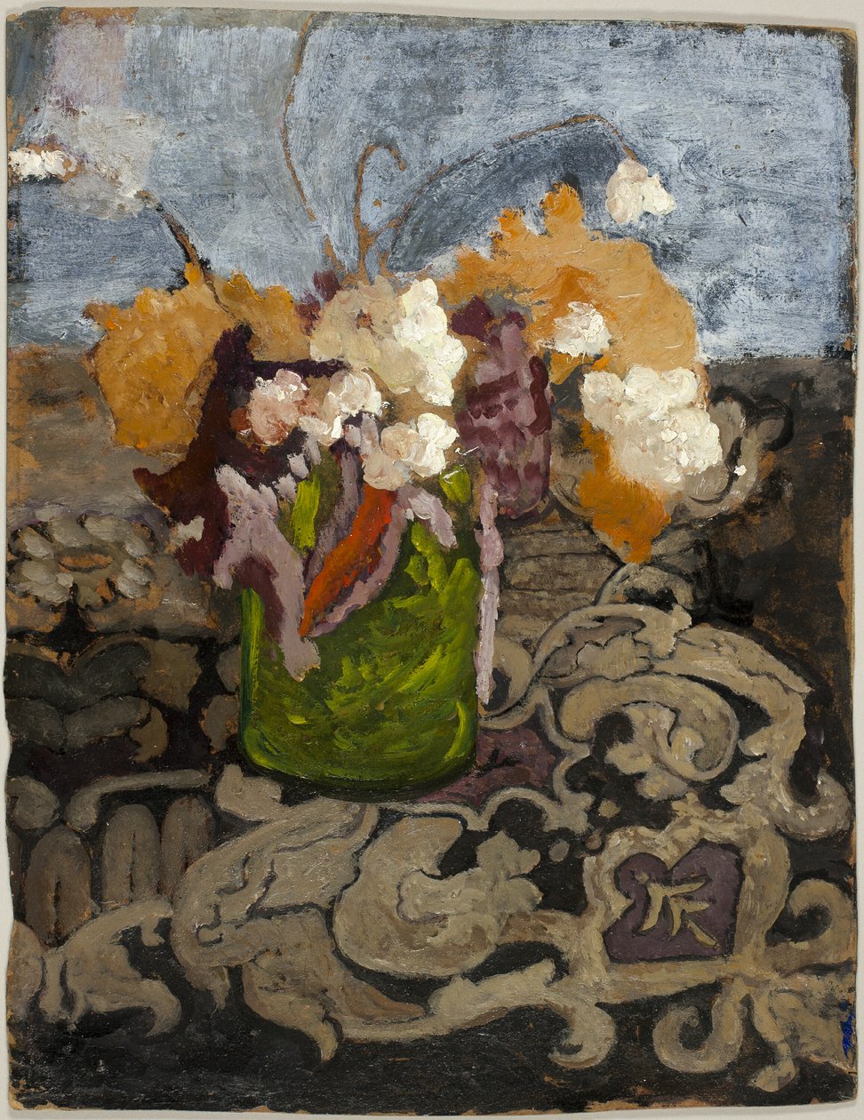 Stilleben med grønn vase av Paula Modersohn Becker