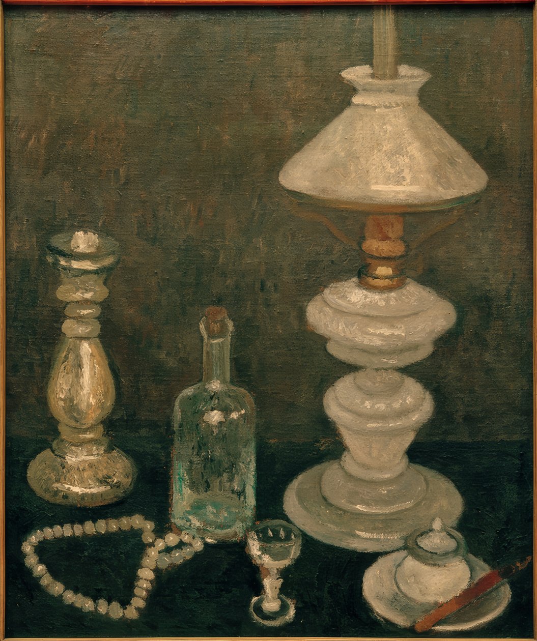 Stilleben med en glasslampe av Paula Modersohn Becker