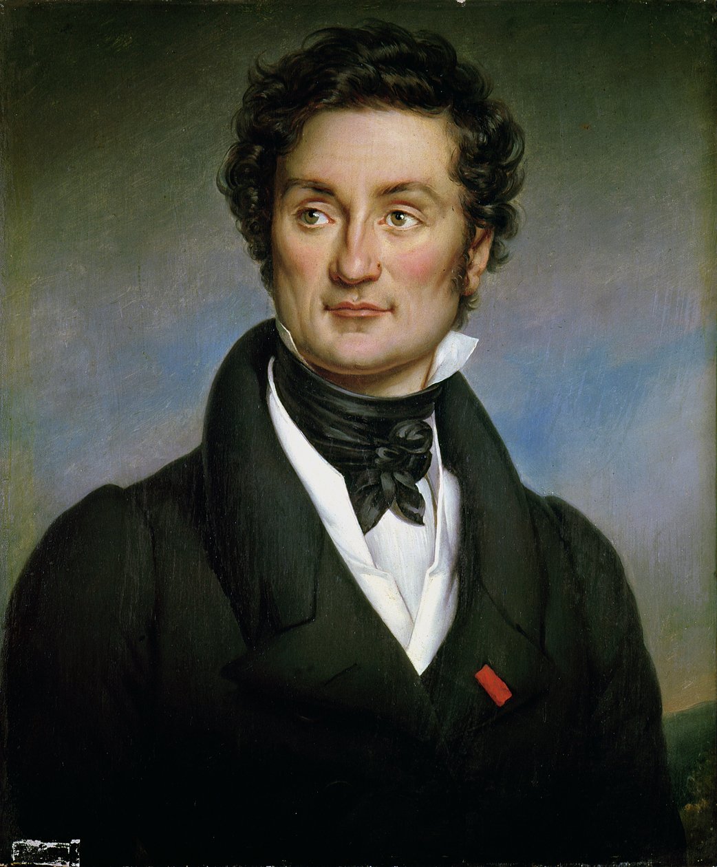 Portrett av Charles Nodier (1780-1844) 1824 av Paulin Jean Baptiste Guerin
