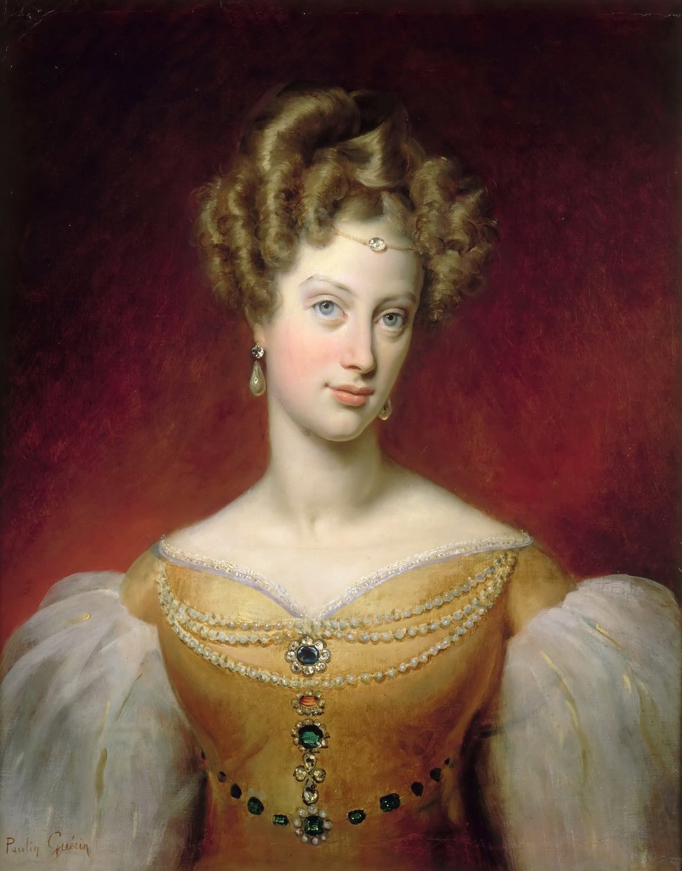 Prinsesse Caroline av Napoli og Sicilia 1798-1870, hertuginne de Berry av Paulin Guérin