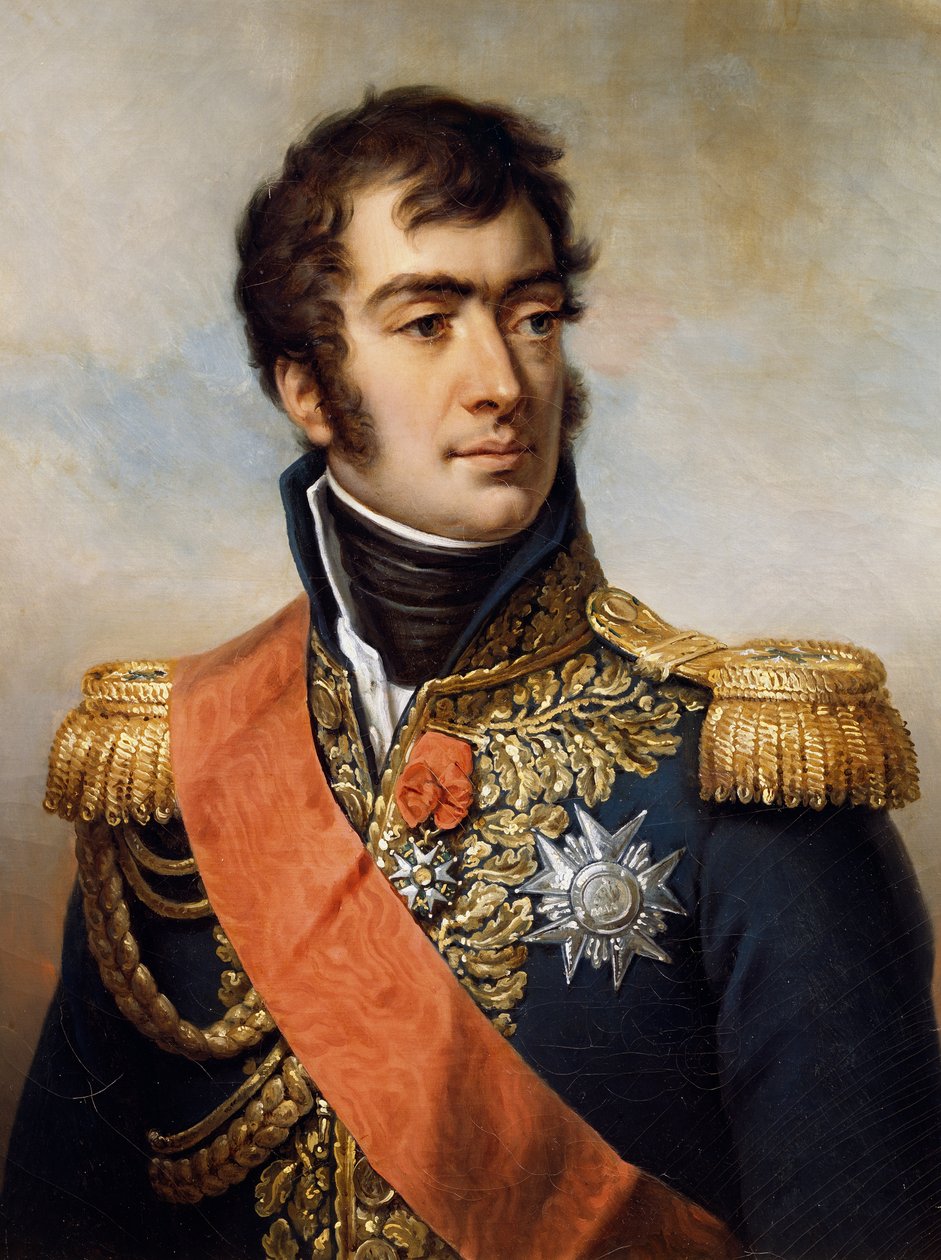 Portrett av Auguste Frederic Louis Viesse de Marmont av Paulin Jean Baptiste Guerin