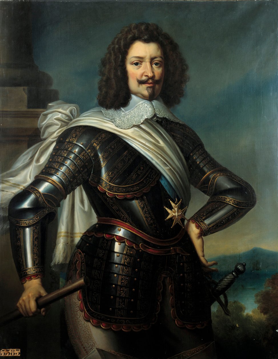 Portrett av Charles de Lorraine, prins av Joinville, hertug av Joyeuse og 4. hertug Guise (1571-1640) lyske sønn av Henri de Guise Maleri av Paulin Guerin (1783-1855) 1800-tallet Søn. 1,22x0,96 m av Paulin Jean Baptiste Guerin