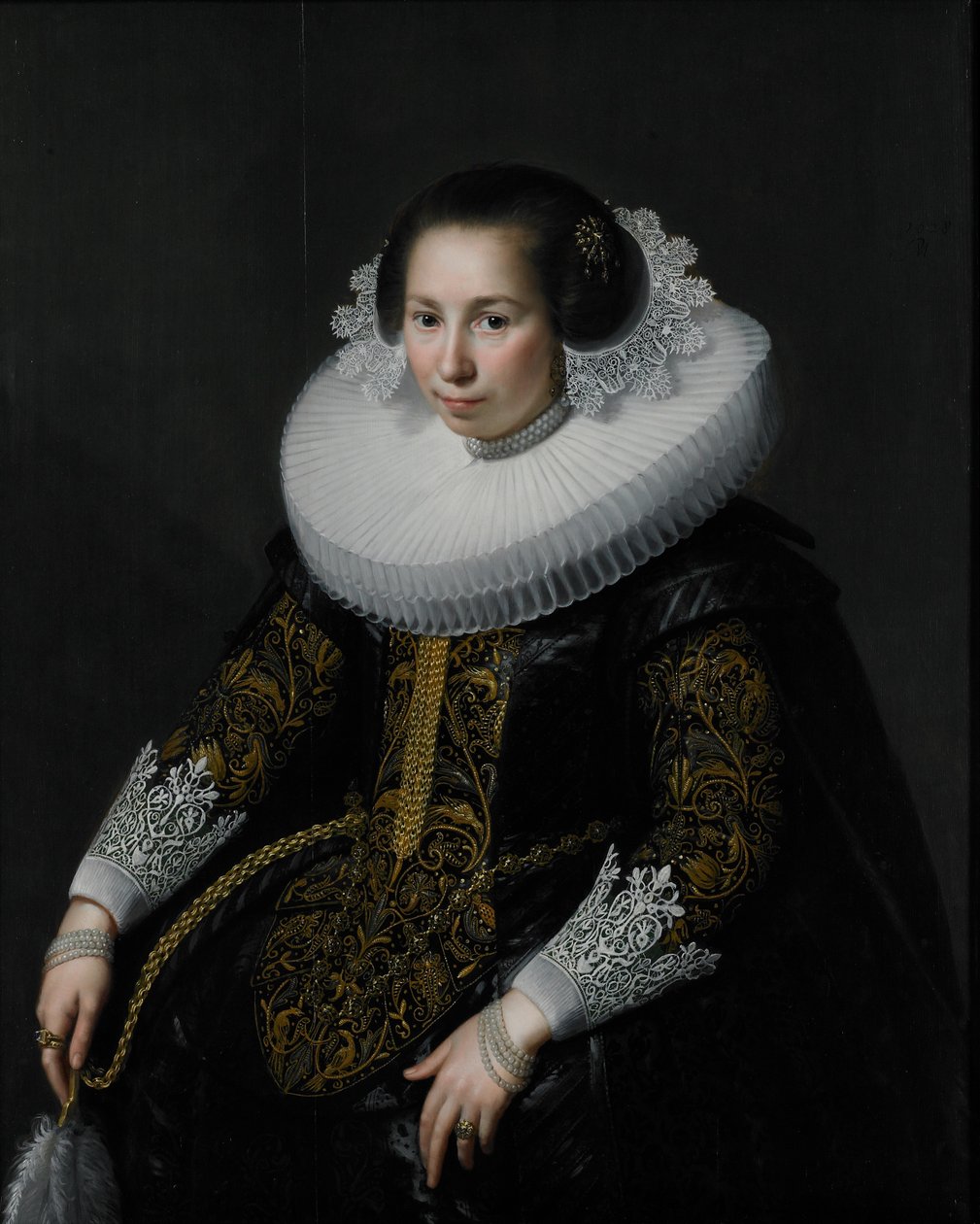 Portrett av Catharina van Voorst, 1628 av Paulus Moreelse